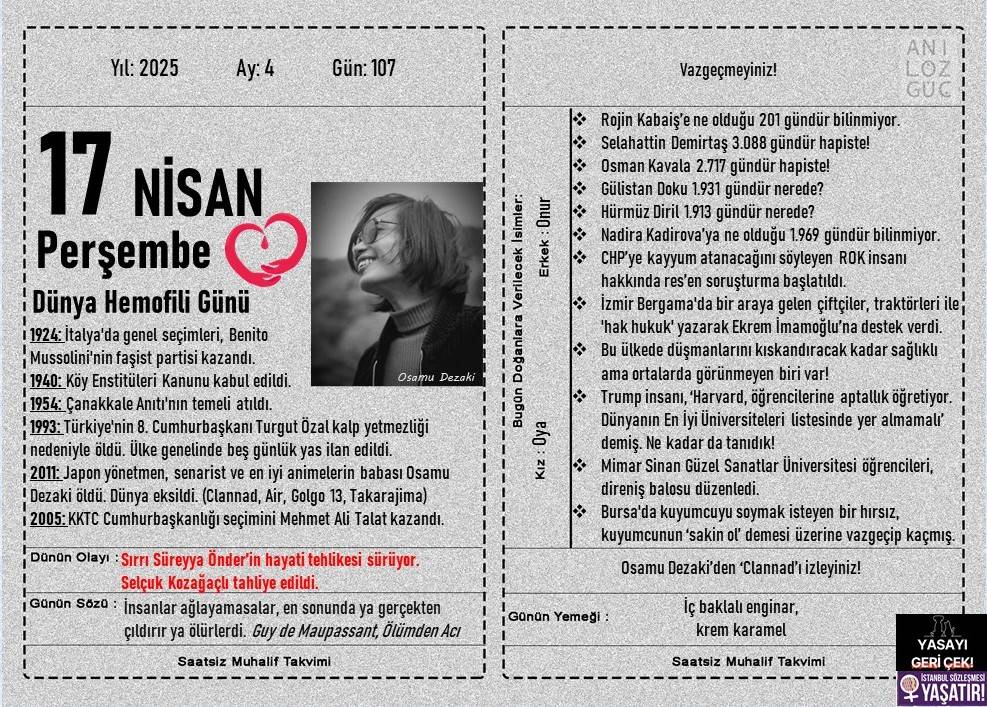 Dünya Hemofili Günü 1